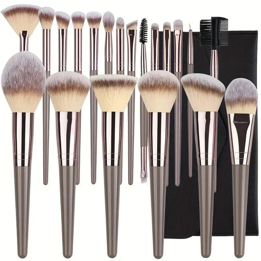 10-20PCS Makeup Brush Set Foundation Concealer Powder Eyeshadow Blush Brush Kabuki Blending Cosmetic Beauty Tool for Face
